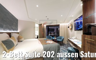 2-Bett Suite 202 aussen Saturndeck MS Anna Katharina