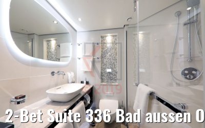 2-Bet Suite 336 Bad aussen Oriondeck MS Anna Katharina