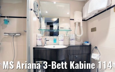 MS Ariana 3-Bett Kabine 114 Bad