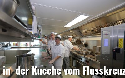 in  der Kueche vom Flusskreuzfahrtschiff MS Ariana