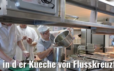 in d er Kueche von Flusskreuzfahrtschiff MS Ariana 31.03.2015