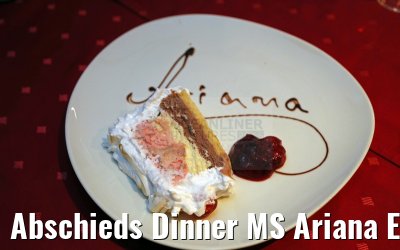 Abschieds Dinner MS Ariana Eisbombe Dessert
