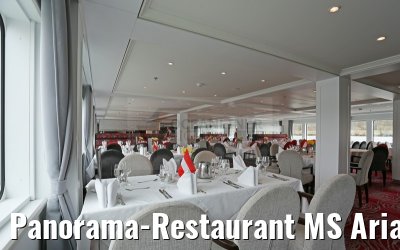 Panorama-Restaurant MS Ariana mit Dekoration Oesterreich 29.03.2015