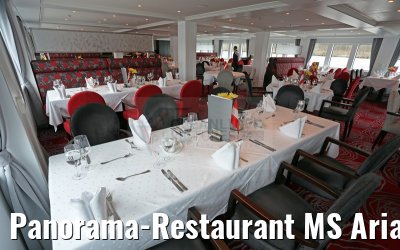 Panorama-Restaurant MS Ariana mit Dekoration Oesterreich 29.03.2015