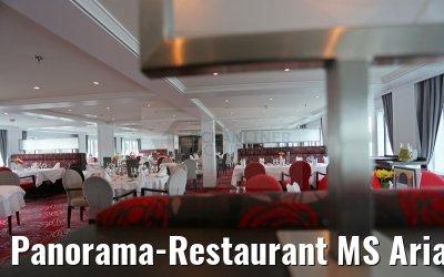 Panorama-Restaurant MS Ariana mit Dekoration Oesterreich 29.03.2015