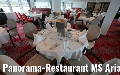 Panorama-Restaurant MS Ariana mit Dekoration Oesterreich 29.03.2015