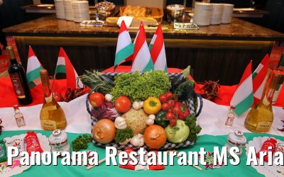 Panorama Restaurant MS Ariana Deko Ungarn 31.03.2015