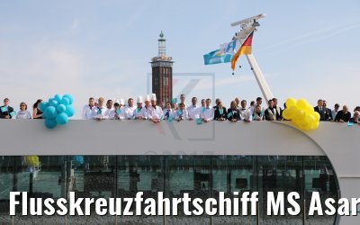 Flusskreuzfahrtschiff MS Asara Taufe in Koeln 31.03.2017
