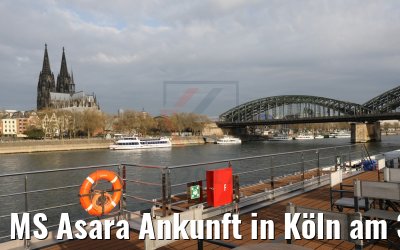 MS Asara Ankunft in Köln am 30.03.2017