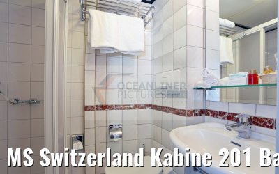 MS Switzerland Kabine 201 Bad
