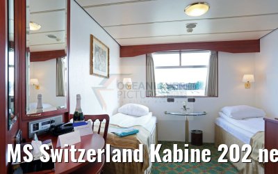 MS Switzerland Kabine 202 neue Lampenschirme