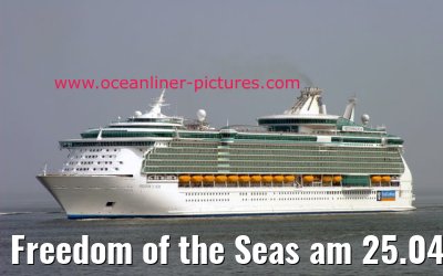 Freedom of the Seas am 25.04.2006 vor Cuxhaven