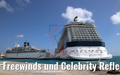 Freewinds und Celebrity Reflection 15.12.2018 Aruba / Photo: M. Barzantny