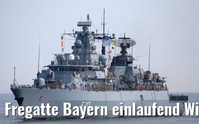 Fregatte Bayern einlaufend Wilhelmshaven 03.07.2015