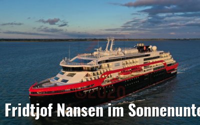 Fridtjof Nansen im Sonnenuntergang auf der Elbe 24.07.2020