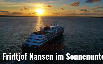 Fridtjof Nansen im Sonnenuntergang auf der Elbe 24.07.2020