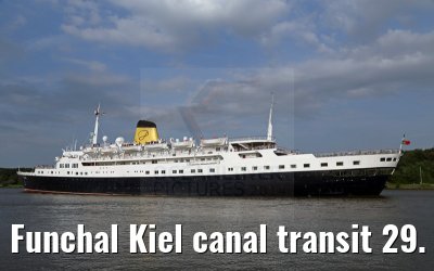 Funchal Kiel canal transit 29. July 2014