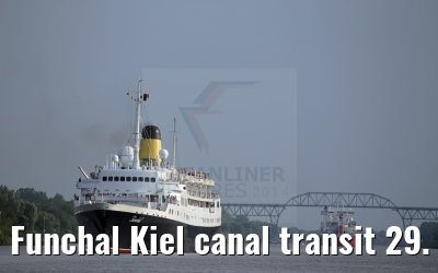 Funchal Kiel canal transit 29. July 2014