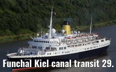 Funchal Kiel canal transit 29. July 2014