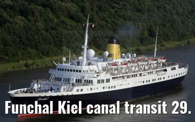 Funchal Kiel canal transit 29. July 2014
