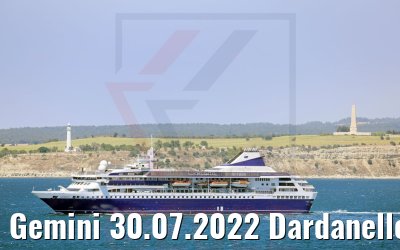 Gemini 30.07.2022 Dardanellen Sedduelbahir