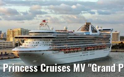 Princess Cruises MV "Grand Princess" departing port Everglades, 02. December 2007