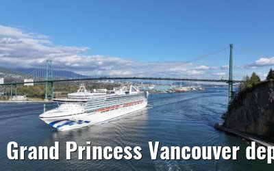 Grand Princess Vancouver departure 18.09.2024