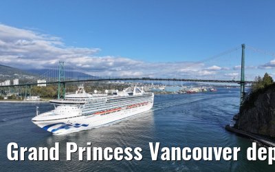 Grand Princess Vancouver departure 18.09.2024