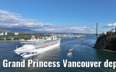 Grand Princess Vancouver departure 18.09.2024