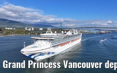 Grand Princess Vancouver departure 18.09.2024