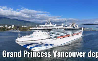 Grand Princess Vancouver departure 18.09.2024