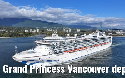 Grand Princess Vancouver departure 18.09.2024
