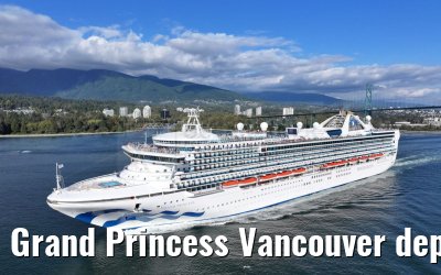 Grand Princess Vancouver departure 18.09.2024