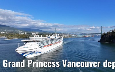 Grand Princess Vancouver departure 18.09.2024