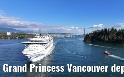 Grand Princess Vancouver departure 18.09.2024