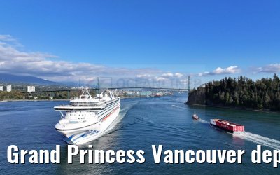 Grand Princess Vancouver departure 18.09.2024