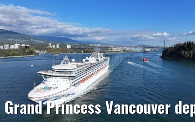 Grand Princess Vancouver departure 18.09.2024