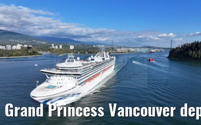 Grand Princess Vancouver departure 18.09.2024
