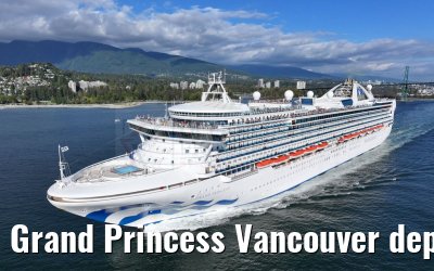 Grand Princess Vancouver departure 18.09.2024