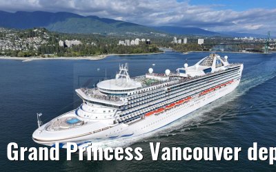 Grand Princess Vancouver departure 18.09.2024