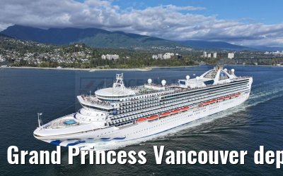 Grand Princess Vancouver departure 18.09.2024