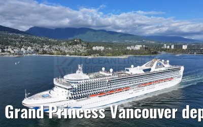 Grand Princess Vancouver departure 18.09.2024