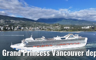 Grand Princess Vancouver departure 18.09.2024