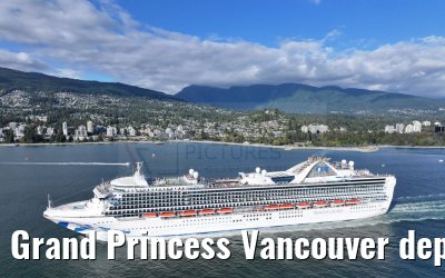 Grand Princess Vancouver departure 18.09.2024