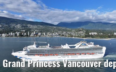 Grand Princess Vancouver departure 18.09.2024