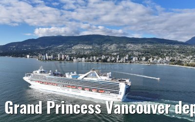 Grand Princess Vancouver departure 18.09.2024