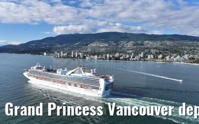 Grand Princess Vancouver departure 18.09.2024