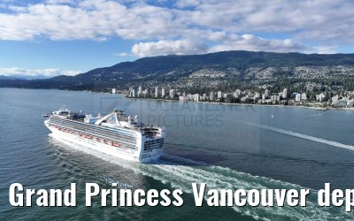 Grand Princess Vancouver departure 18.09.2024