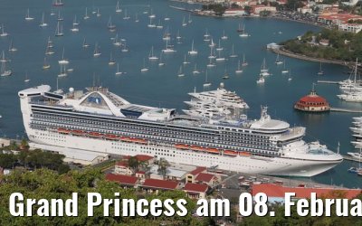 Grand Princess am 08. Februar 2010 in Charlotte Amalie