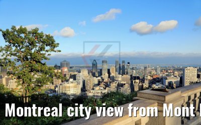 Montreal city view from Mont Royal